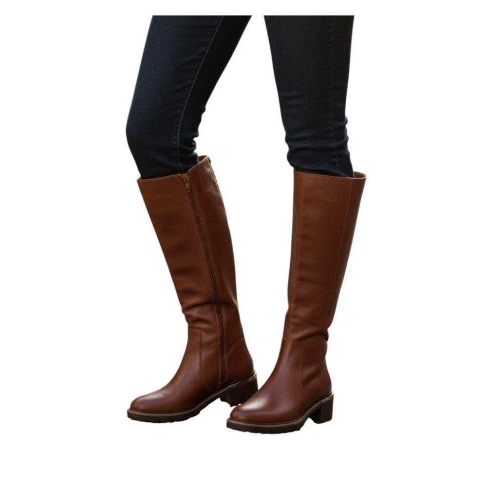 VINCE CAMUTO Kensilie Over The Knee Riding Boot In Chocolate Size 5.5M - Picture 1 of 8